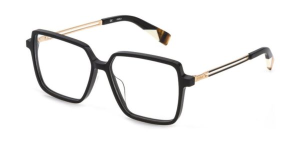 B7 Optika Furla női szemüveg fekete szögletes forma