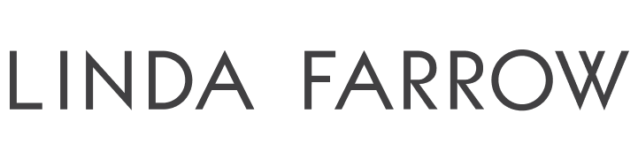 Linda Farrow - logo - fekete