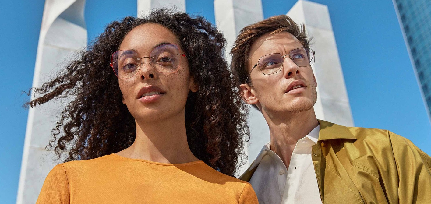 B7 Optika női, férfi Silhouette fúrt nélküli szemüveg keret